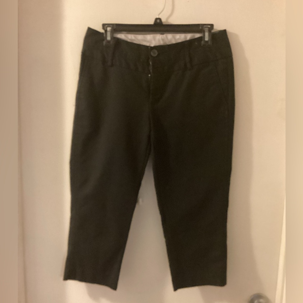 Women’s black crop pants eight petite